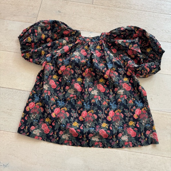 NWOT THE GREAT. The Carriage Top black enchanted floral size 1 - Picture 7 of 11